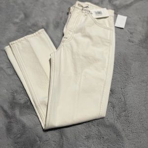 Nwt white straight leg jean